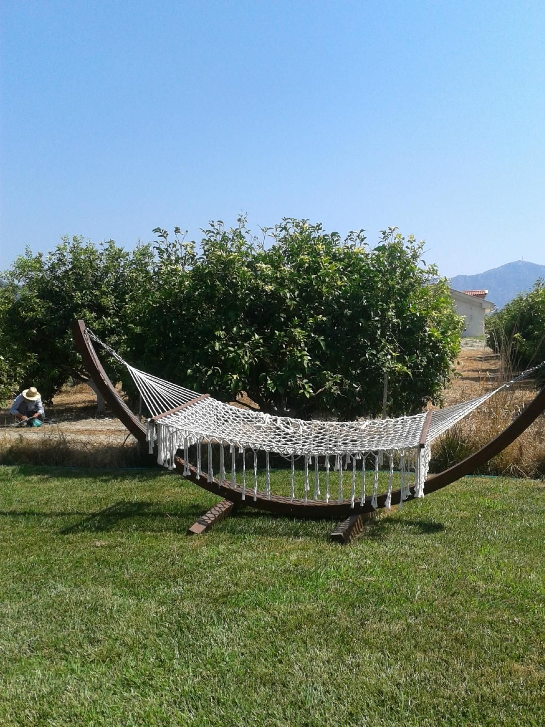 Hängematte im Garten der Grenadine Lodge